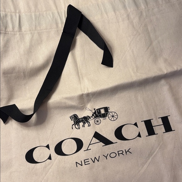 Coach New Dust Bag for Handbag Travel Storage Etc Beige Black - Picture 2 of 7